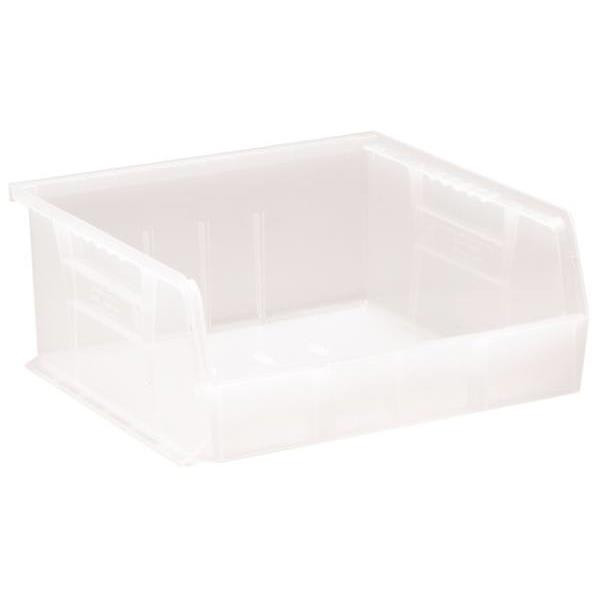 Quantum Storage Systems Clear 10-7/8 X 11 X 5 In Ultra Stack And Hang Bin Package Of 6