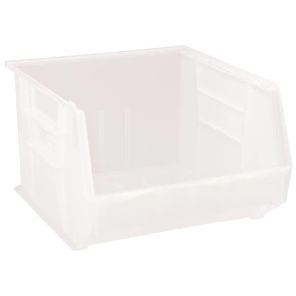 Quantum Storage Systems Clear 18 X 16-1/2 X 11 In Ultra Stack And Hang Bin Package Of 3
