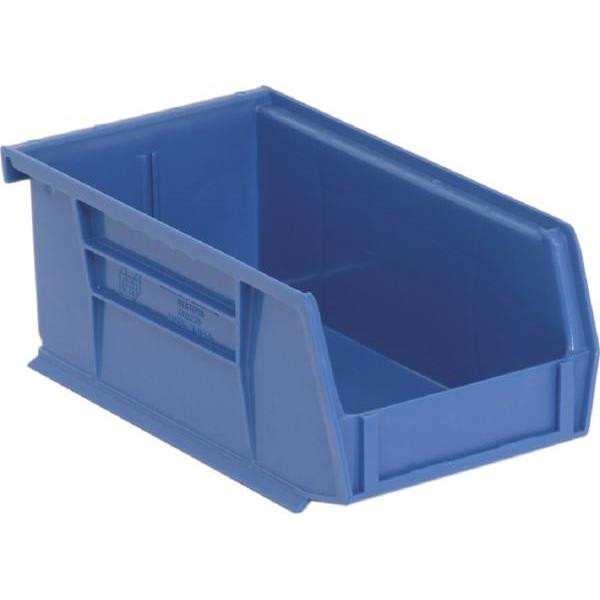 Quantum Storage Systems Blue 7-3/8 X 4-1/8 X 3 In Stack And Hang Bin Package Of 24