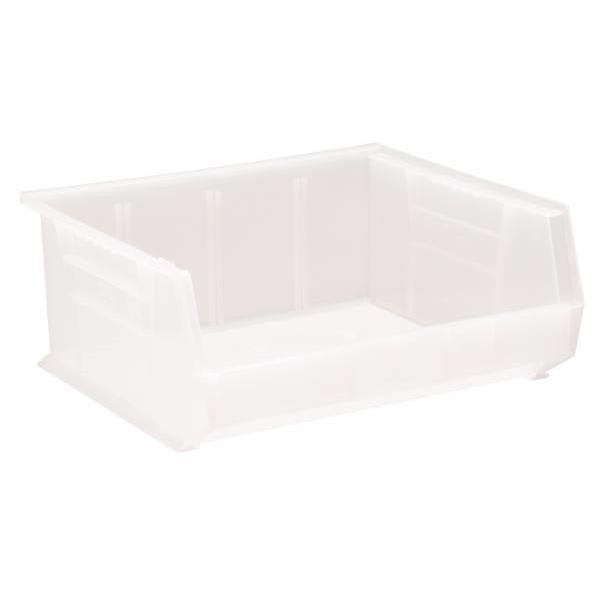 Quantum Storage Systems Clear 14-3/4 X 16-1/2 X 7 In Stack And Hang Bin Package Of 6