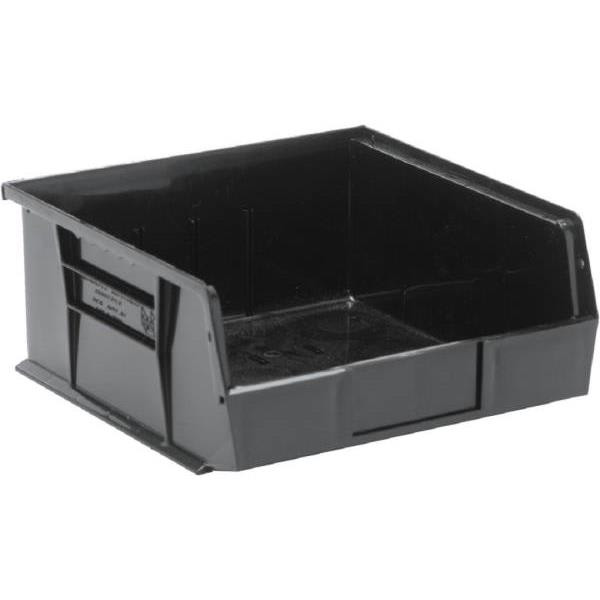 Quantum Storage Systems Black 10-7/8 X 11 X 5 In Ultra Stack And Hang Bin Package Of 6