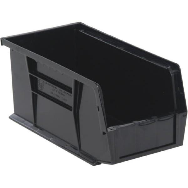 Quantum Storage Systems Black 10-7/8 X 5-1/2 X 5 In Stack And Hang Bin Package Of 12