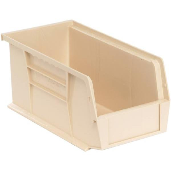 Quantum Storage Systems Ivory 10-7/8 X 5-1/2 X 5 In Stack And Hang Bin Package Of 12