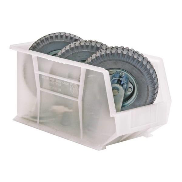 Quantum Storage Systems Clear 18 X 8-1/4 X 9 In Ultra Stack And Hang Bin Package Of 6