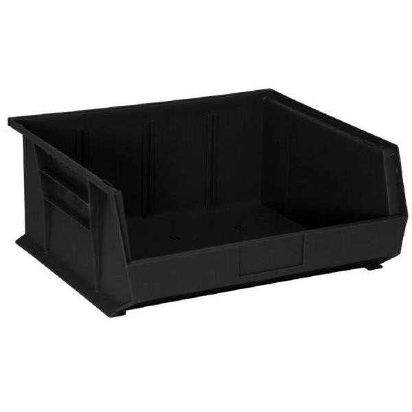 Quantum Storage Systems Black 14-3/4 X 16-1/2 X 7 In Stack And Hang Bin Package Of 6