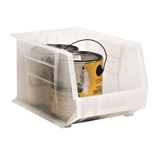 Quantum Storage Systems Clear 18 X 11 X 10 In Ultra Stack And Hang Bin Package Of 4