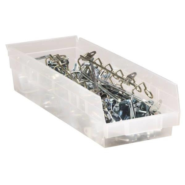 Quantum Storage Systems Economy Clear Shelf Bin 17-7/8 X 6-5/8 X 4 In Package Of 20