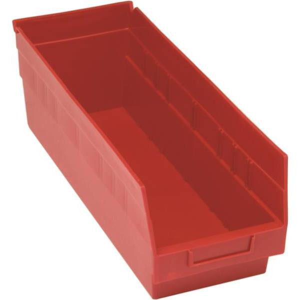 Quantum Storage Systems Store-More Red Shelf Bin 17-7/8 X 6-5/8 X 6 In Package Of 20