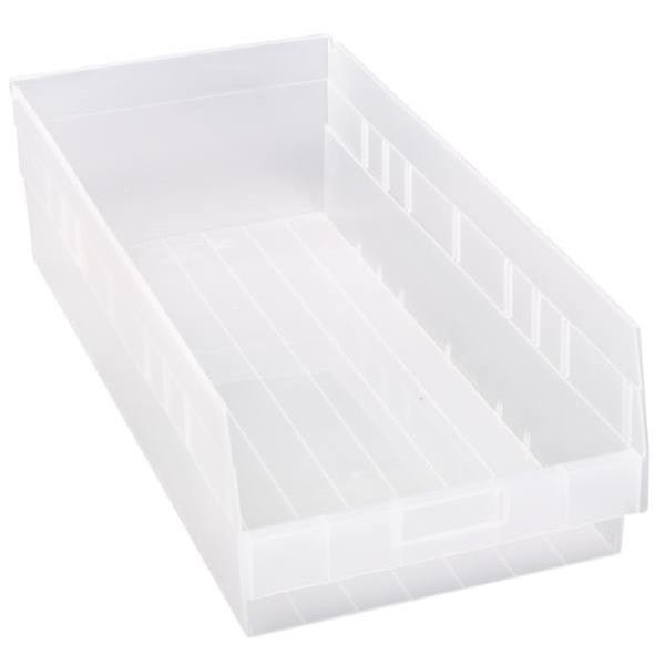 Quantum Storage Systems Store-More Clear Shelf Bin 23-5/8 X 11-1/8 X 6 In Package Of 6