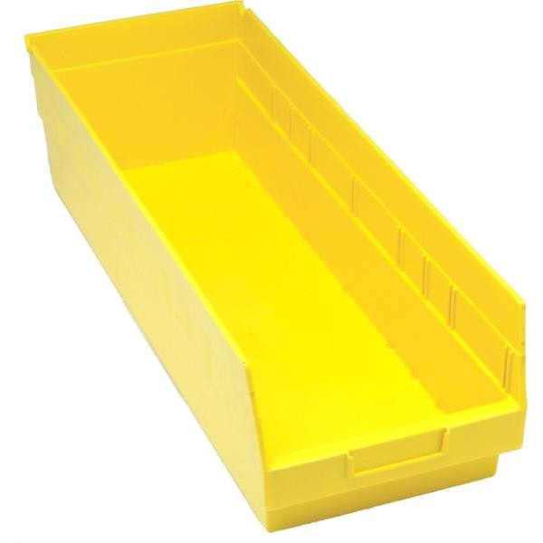 Quantum Storage Systems Store-More  Yellow Shelf Bin 23-5/8 X 8-3/8 X 6 In Package Of 6