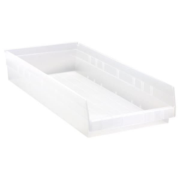 Quantum Storage Systems Economy Clear Shelf Bin 23-5/8 X 11-1/8 X 4 In Package Of 6