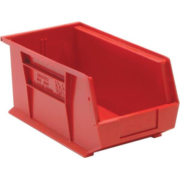 Quantum Storage Systems Red Ultra Series Stack And Hang Bins 14-3/4x8-1/4x7 In Package Of 12