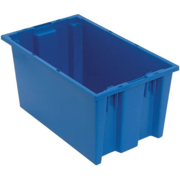 Quantum Storage Systems Blue Stack And Nest Totes 18x11x9 In Package Of 6