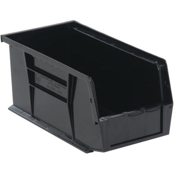 Quantum Storage Systems Black Conductive Ultra Series Stack And Hang Bins Package Of 12