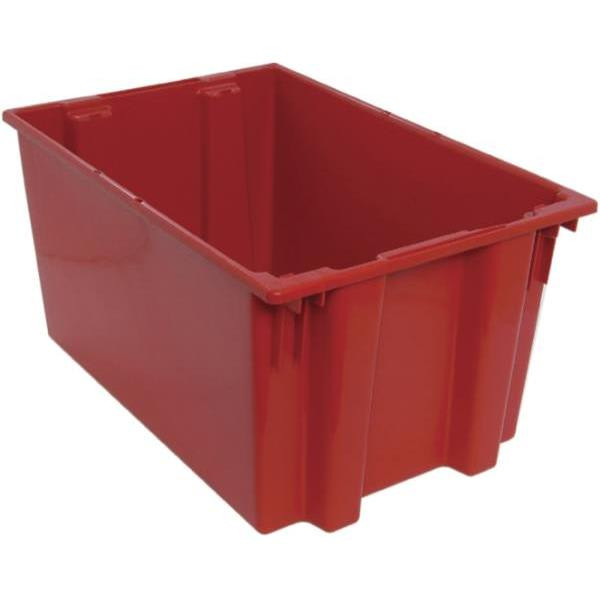 Quantum Storage Systems Red Stack Nest Totes 29-1/2x19-1/2x15 In Package Of 3
