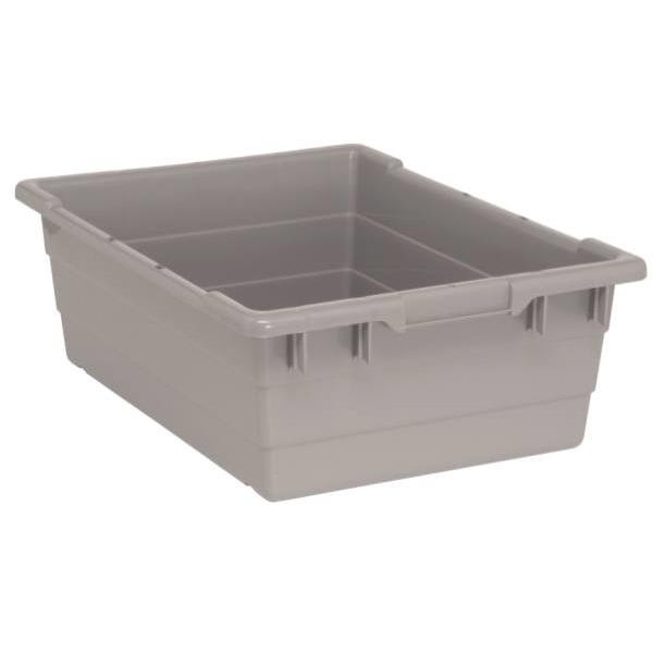 Quantum Storage Systems Gray Cross Stack Tub 23-3/4x17-1/4x8 In Package Of 6