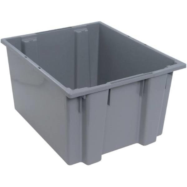 Quantum Storage Systems Gray Stack Nest Totes 23-1/2x19-1/2x13 In Package Of 3
