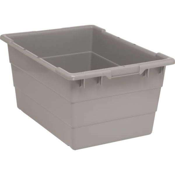 Quantum Storage Systems Gray Cross Stack Tub 23-3/4x17-1/4x12 In Package Of 6