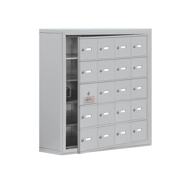 Salsbury Industries Cell Phone Locker, 19-A Usable Doors, Aluminum, Keyed Locks