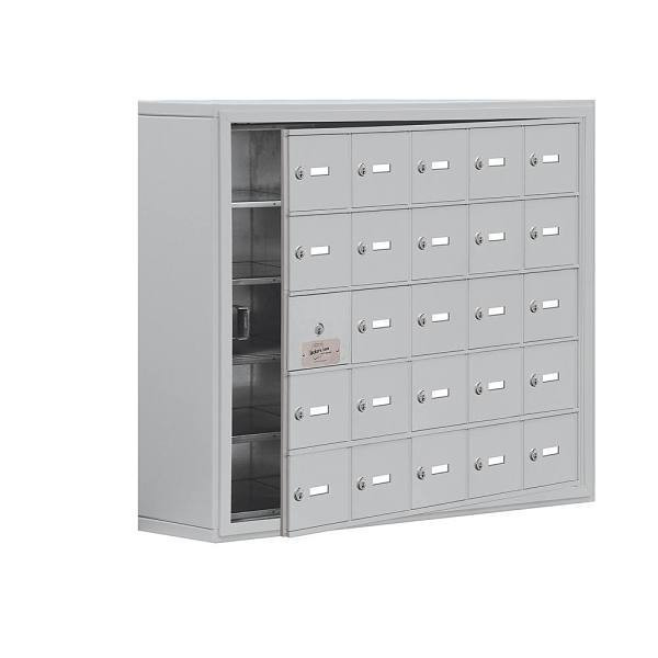 Salsbury Industries Cell Phone Locker, 24-A Usable Doors, Aluminum, Keyed Locks