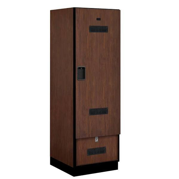Salsbury Industries Mahogany 24 Inch Designer Gear Wood Lockers