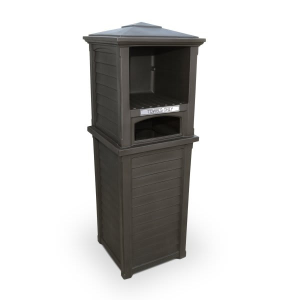 Mayne Lakeland 66 Inch Tall Espresso Towel Storage Unit