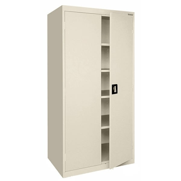 Sandusky Garage Cabinet In Putty, 36 In. W X 72 In. H X 18 In. D