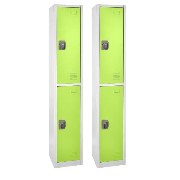 Adir Office 72 In. X 12 In. 2-Compartment Steel Locker Grn