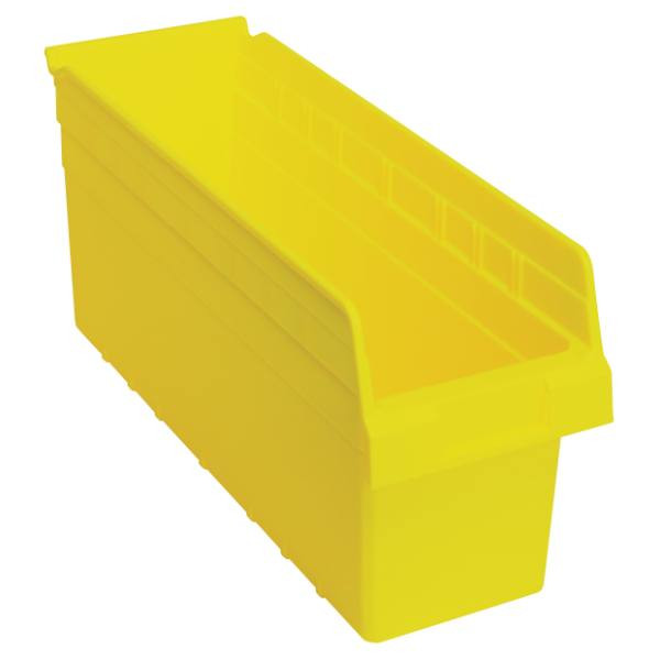 Quantum Storage Systems Store-Max Bin, 16-1/2" X 5-1/2" X 8", Yellow, Case Of 20