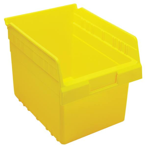 Quantum Storage Systems Store-Max Bin, 10-1/6" X 7-1/8" X 8", Yellow, Case Of 20
