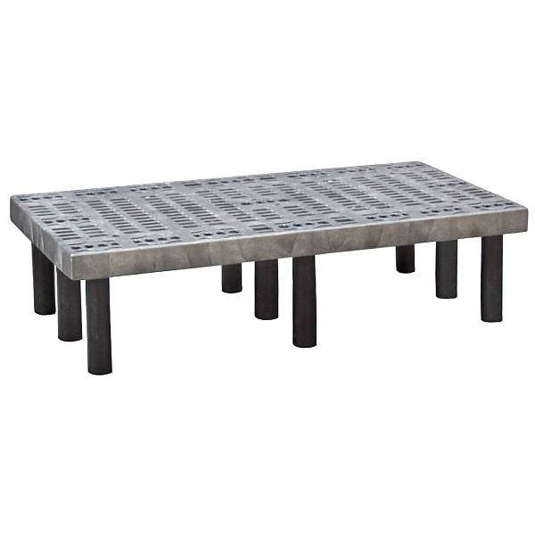 Quantum Storage Systems Polymer Dunnage Rack, Ventilated Top, 48" X 24" X 12"