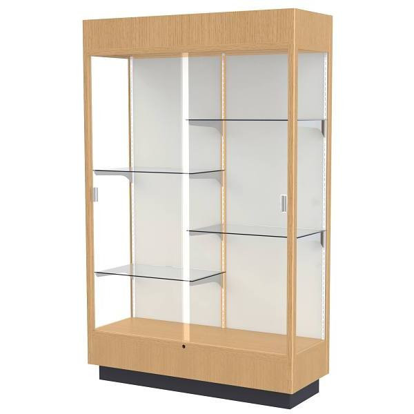 Ghent Waddell Heritage Wood Display Case,natural Maple Hardwood Finish W/Plaque