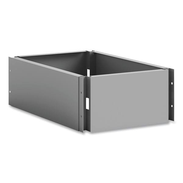 Safco Single Continuous Metal Locker Base Addition, 11.7w X 16d X 5.75h, Gray