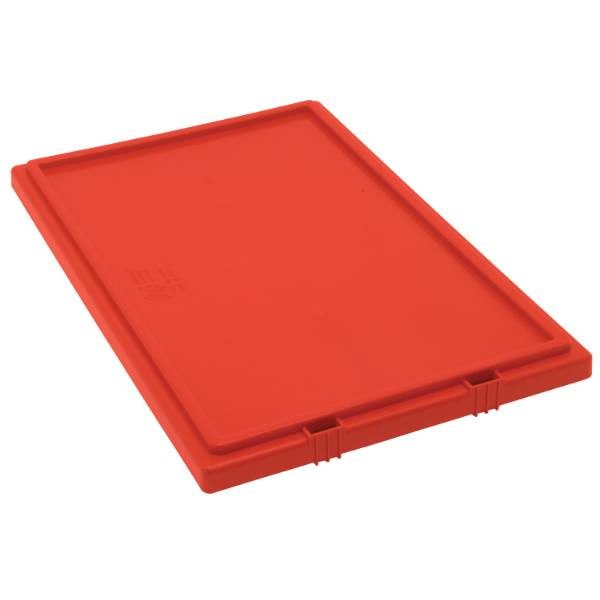 Quantum Storage Systems Genuine Stack & Nest Tote Lid For Snt240, Red, Case Of 3 Stack/Nest Tote Lid F/Snt240 Red 3/Cs