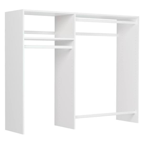 Easy Track 3'-5' W Basic Hanging Closet Kit White