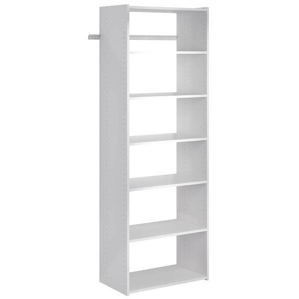 Easy Track Essential Shelf Tower Kit White