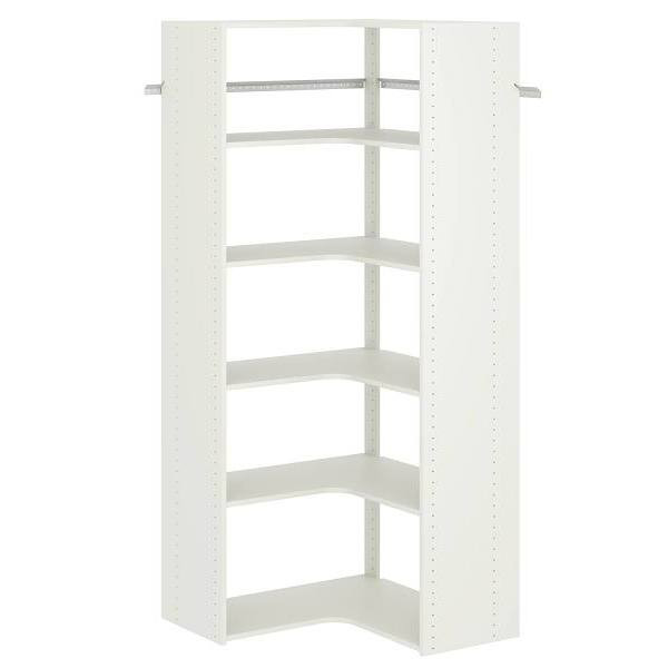Easy Track Corner Tower Kit White