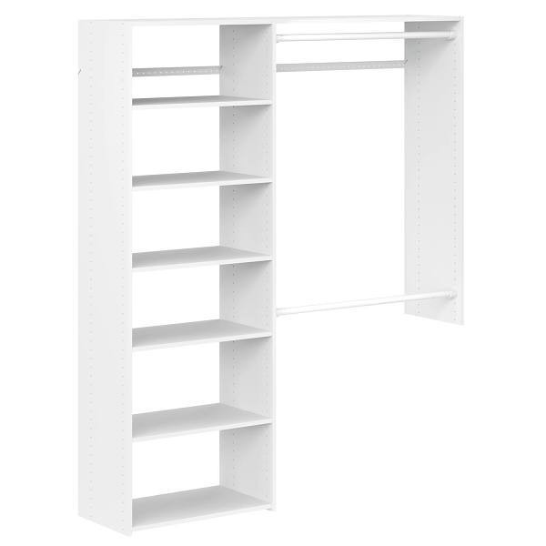 Easy Track 3'-5' W Deluxeplus Shelving Closet Kit White