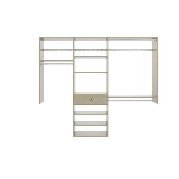 Easy Track 7-Foot Perfect Fit Reach-In Closet Weathered Grey