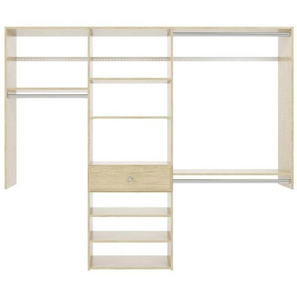 Easy Track 7-Foot Perfect Fit Reach-In Closet Honey Blonde