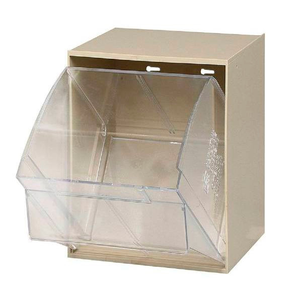 Quantum Storage Systems Tip Out Bin 1 Compartment Ivory Cabinet