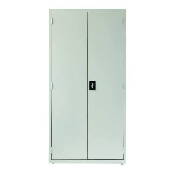 Hirsh Welded Steel Storage Cabinet With 4 Shelves, 18" D X 36" W X 72" H, Light Gray