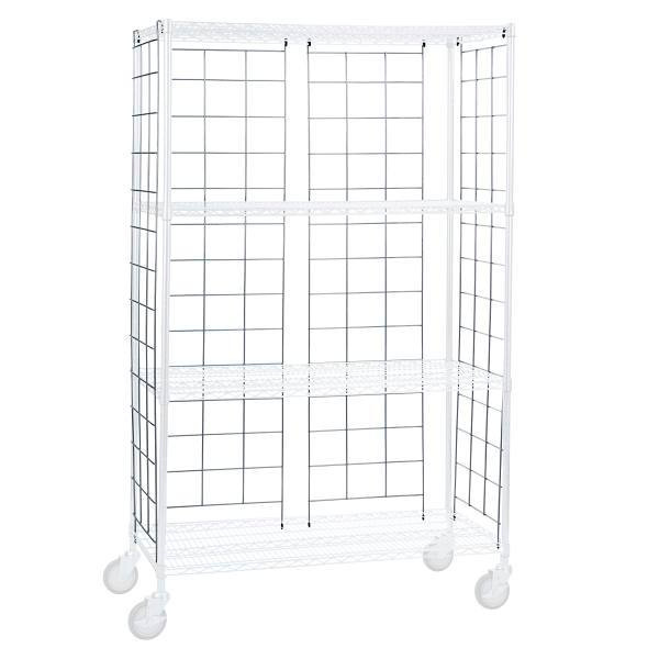 R&B Wire Products Chrome Plated Side And Back Enclosure Panels For 24x36 Units