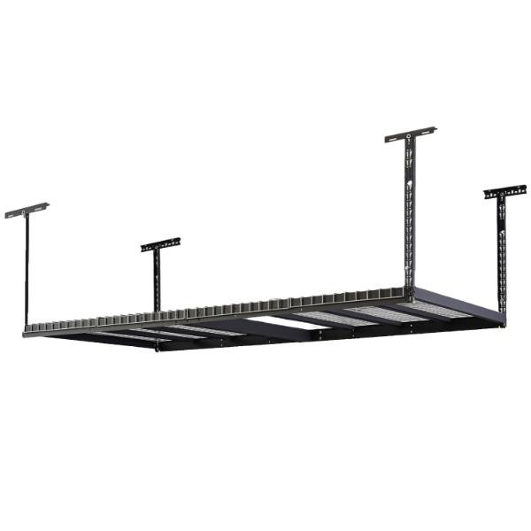 Husky Adjustable Height Garage Overhead Ceiling Storage Rack Black ACR4896B-P