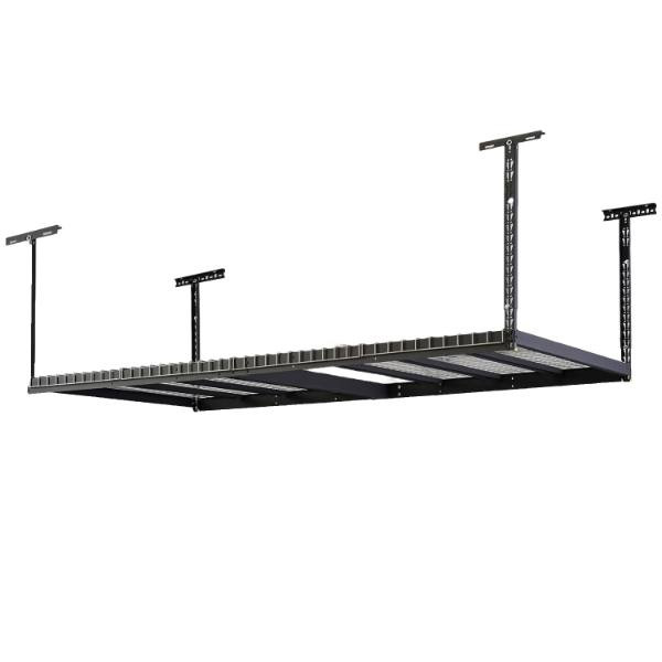 Husky Adjustable Height Garage Overhead Ceiling Storage Rack Black ACR3296B-P