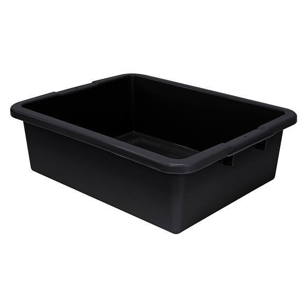Quantum Storage Systems Airport Security Bin, 21.5x17x7 In., Black, Case Of 12