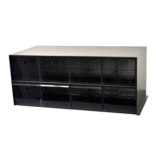 Omnimed Adapticab Storage 8 Large Acrylic Drawers Woodgrain Cabinet