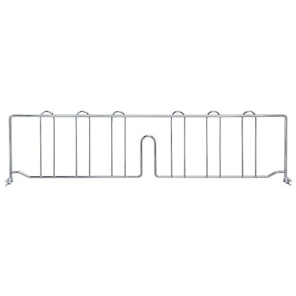 Quantum Storage Systems Wire Shelf Divider Chrome 24"D X 6"H
