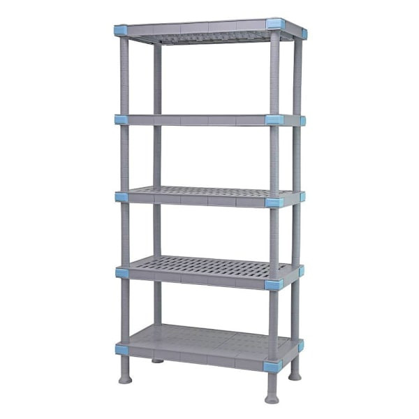 Quantum Storage Systems Millenia Shelving Unit 36"W X 24"D X 74"H Gray