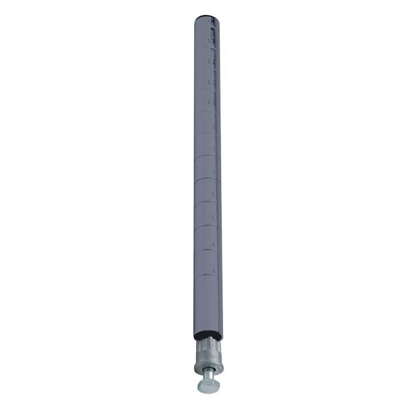 Quantum Storage Systems Post With Leveling Legs Gray Epoxy Antimicrobial Finish